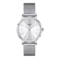 Montre Femme Tissot Everytime blanc bracelet acier maille milanaise - Réf. T1432101101100
