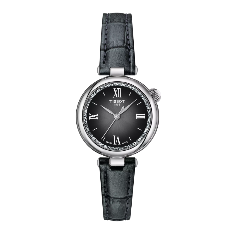 Montre Femme Tissot Desire noir dégradé bracelet cuir - Réf. T1520101603800