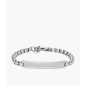 Fossil - Bracelet gourmette acier blanc - Ref JF04767040