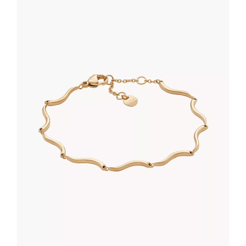 Skagen - Bracelet Vagues acier doré - Ref SKJ1786710