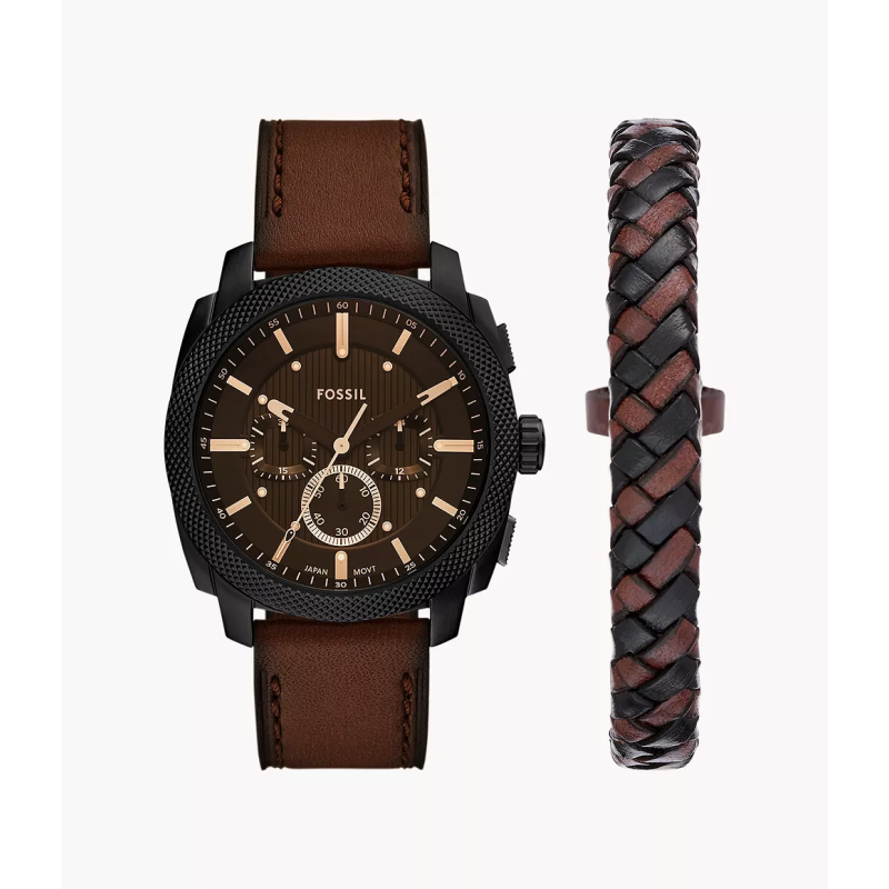 FOSSIL - Montre Homme Machine (Coffret) - Ref FS6102SET