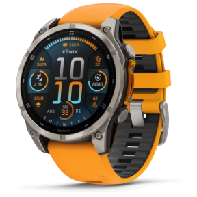 GARMIN - Montre Homme Fenix 8 orange - Ref 010-02904-11