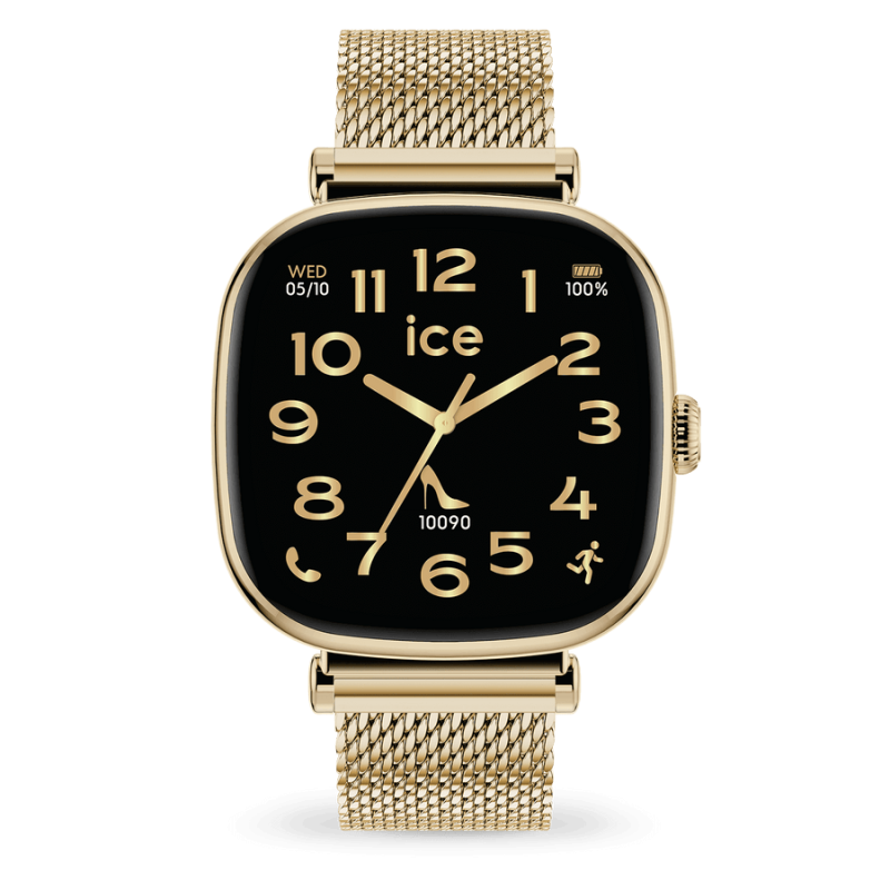 ICE WATCH - Montre Femme ICE smart SQ 2.0 Gold Milanese - Ref 25234 ICE WATCH - Montre Femme ICE smart SQ 2.0 Gold Milanese - Ref 25234
