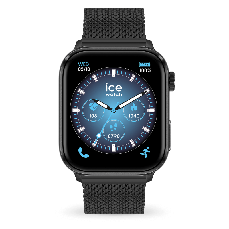 ICE WATCH - Montre Mixte ICE smart 3.0 Black Milanese - Ref 024300