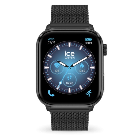 ICE WATCH - Montre Mixte ICE smart 3.0 Black Milanese - Ref 024300