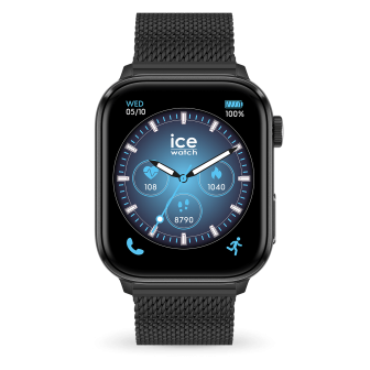 ICE WATCH - Montre Mixte ICE smart 3.0 Black Milanese - Ref 024300