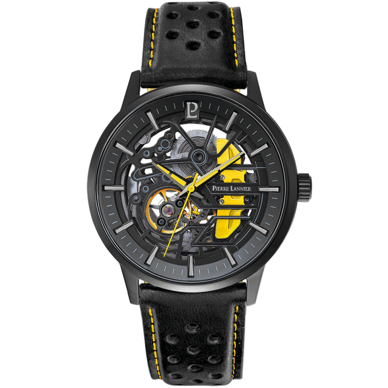 PIERRE LANNIER - Montre Homme Paddock noir - Ref 338A443