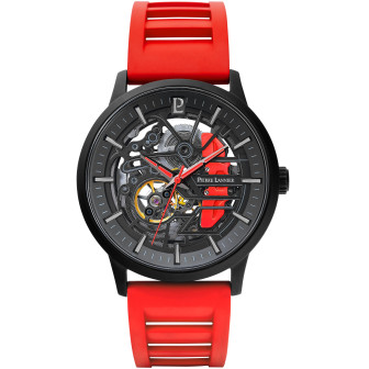 PIERRE LANNIER - Montre Homme Paddock rouge - Ref 341A459