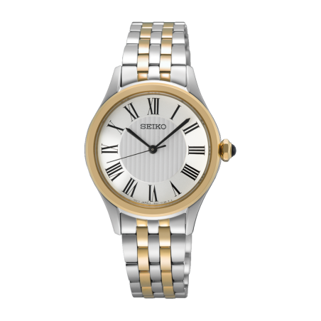 SEIKO - Montre Femme Classique Bicolore - Ref SUR612P1