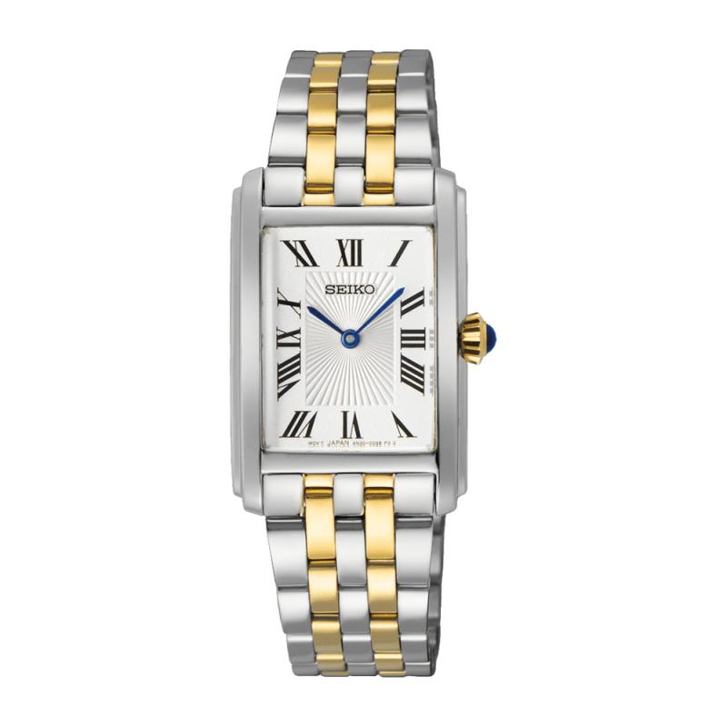 SEIKO - Montre Femme Classique rectangulaire - Ref SWR087P1